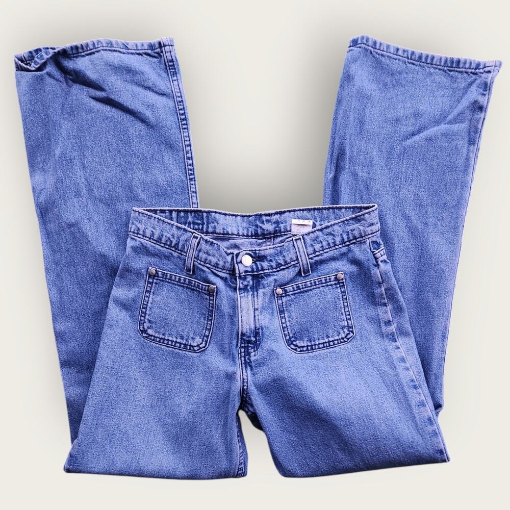 Levi's L2 Jeans Juniors Sz 9 Medium VTG Bootcut Y2K 90's Mid-rise Medium Wash - Picture 5 of 8